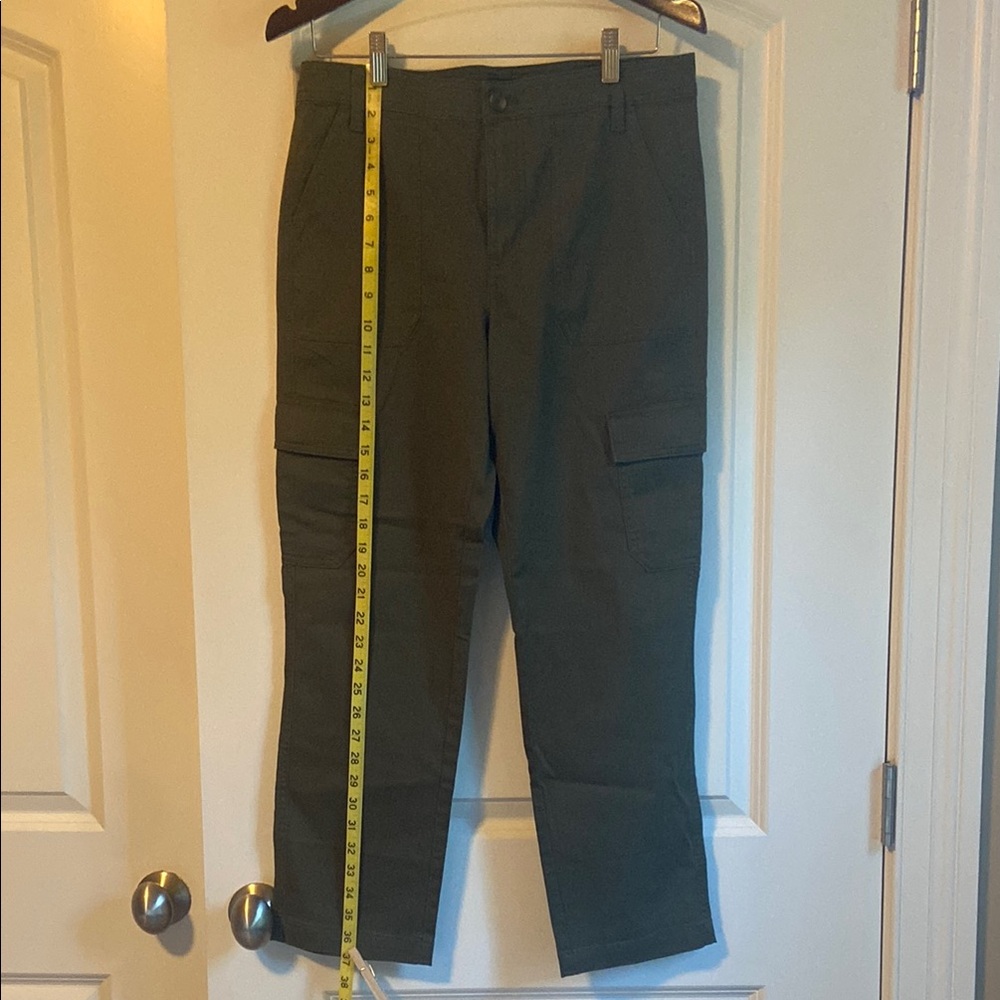 J. Crew Olive Green Cargo Pants Size 8 - Picture 3 of 11